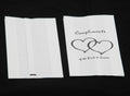 200 Pack Wedding Cake Bags Greaseproof Wax Paper Slice Take Home Favour Heart n Message - SuperSaverAU - view 1