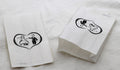 50 Pack Wedding Cake Bags Greaseproof Wax Paper Slice Take Home Favour Bride Groom in Heart - SuperSaverAU - view 1