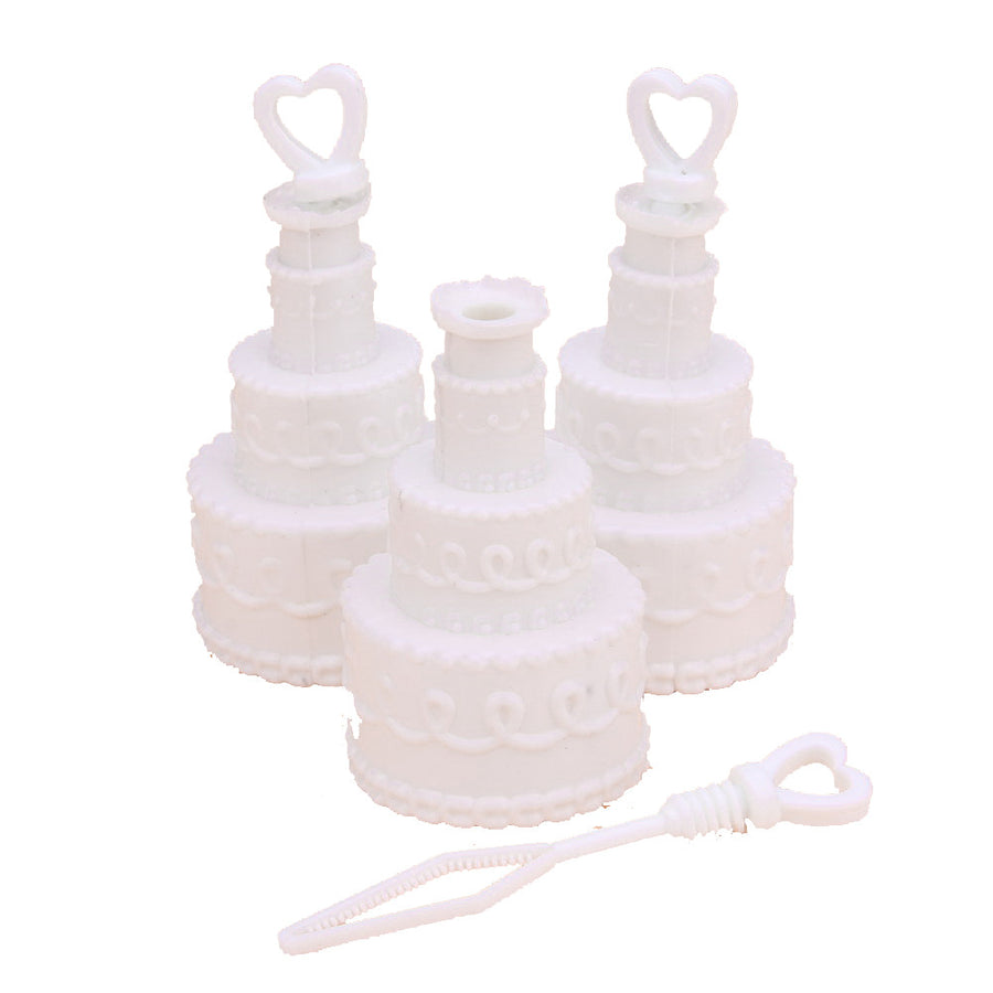 20 Pack Mini Wedding Cake Bubble Bottles send off wedding favors custom party favors - SuperSaverAU - view 1