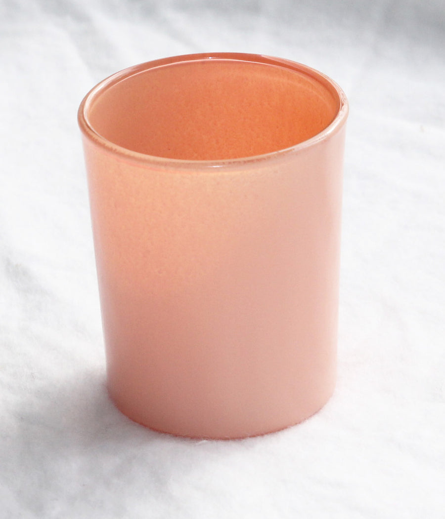 Premium Votive Tealight Candle Holders - Champagne Pale Pink Glass, 20 Pack