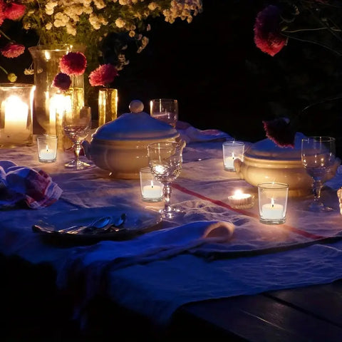 Premium Clear Glass Tealight Candle Holders - 10 Pack