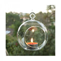 50 Pack Clear Glass Hanging Ball Candle Holders - 10cm for Weddings & Decor - SuperSaverAU - view 2