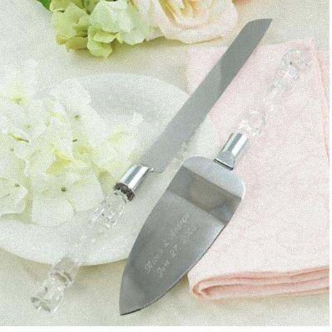 Elegant Silver Blade Cake Knife and Server Set - Gift Boxed, 2-Piece - SuperSaverAU - view 2