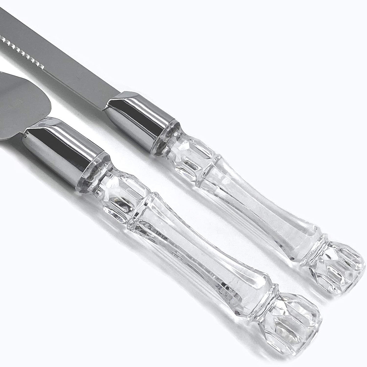 Silver Blade Cake Knife and Server Set