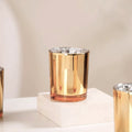 Premium Votive Tealight Candle Holders - Gold Mercury Glass, 20 Pack