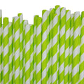 200 Pack Green White Drinking Straws Biodegradable Eco Paper Birthday Party Event Bistro Bar Cafe Take Away - SuperSaverAU - view 1
