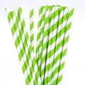 200 Pack Green White Drinking Straws Biodegradable Eco Paper Birthday Party Event Bistro Bar Cafe Take Away - SuperSaverAU - view 2