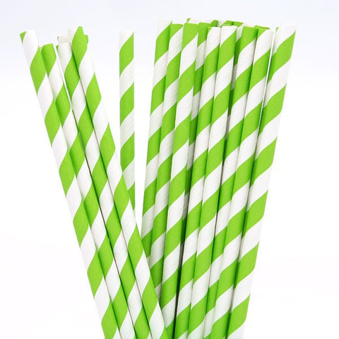 200 Pack Green White Drinking Straws Biodegradable Eco Paper Birthday Party Event Bistro Bar Cafe Take Away - SuperSaverAU - view 2