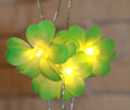 1 Set of 20 LED Green Frangipani Flower Battery String Lights - SuperSaverAU - view 2