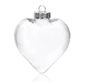 20 Pack Iridescent Glass Heart Ornaments Fillable Baubles for Christmas Party Wedding DIY Craft Decorations - SuperSaverAU - view 3