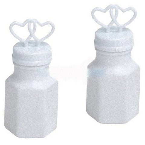 100 Pack Mini Wedding Heart Bubble Bottles send off wedding favors custom party favors - SuperSaverAU - view 1