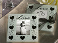 30 Pack Wedding Coasters Glass Square Photo Frame Bomboniere Favour 9x9cm - 2 Frames per Pack - SuperSaverAU - view 2