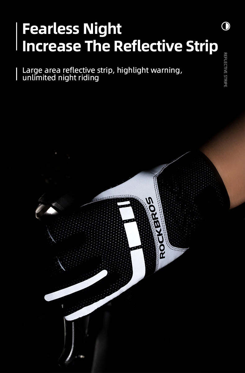 ROCKBROS Heated MTB Cycling Gloves with USB Heating - Large