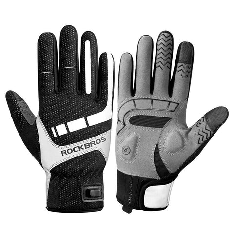 ROCKBROS Heated MTB Cycling Gloves with USB Heating - XL
