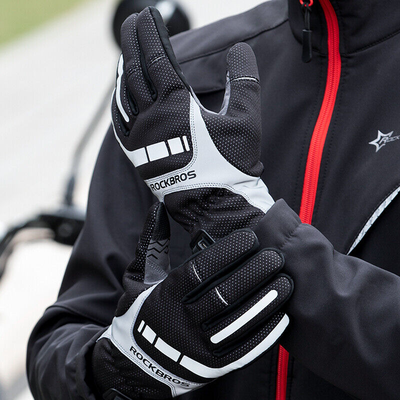 ROCKBROS Heated MTB Cycling Gloves with USB Heating - XL