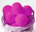 20 Ball HOT Pink 3m String Light Battery Box 5cm Cotton Ball  Christmas Birthday Bbay Girl Special Occasion Decoration - SuperSaverAU - view 3