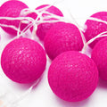20 Ball HOT Pink 3m String Light Battery Box 5cm Cotton Ball  Christmas Birthday Bbay Girl Special Occasion Decoration - SuperSaverAU - view 5