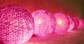50 Ball HOT Pink LONG 5m String Light Battery Box 5cm Cotton Ball  Christmas Birthday Bbay Girl Special Occasion Decoration - SuperSaverAU - view 2