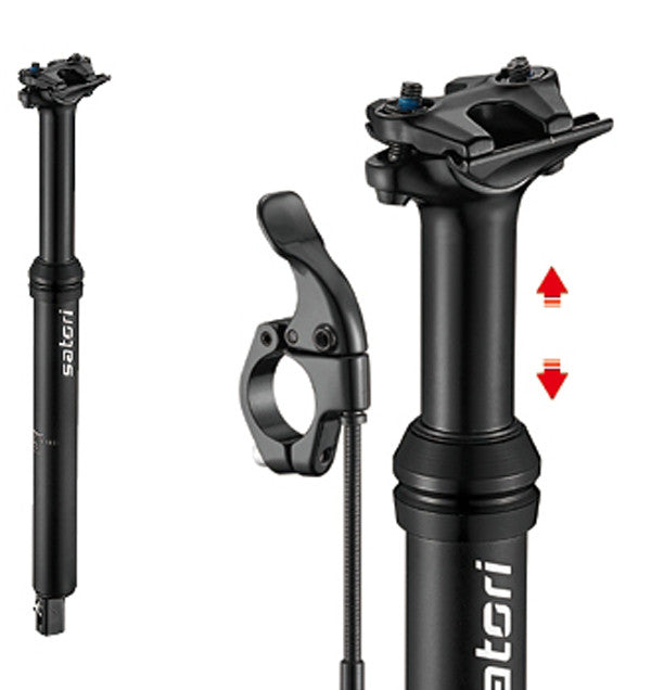 Satori Sorata Pro Adjustable Seatpost 30.9mm Diameter 125mm Travel Internal Cable - SuperSaverAU - view 6