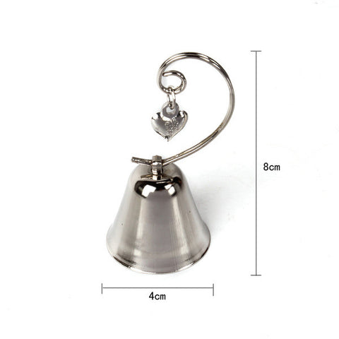10 Pack Silver Wedding Kissing Bell Name Card Stand Holders - SuperSaverAU - view 2