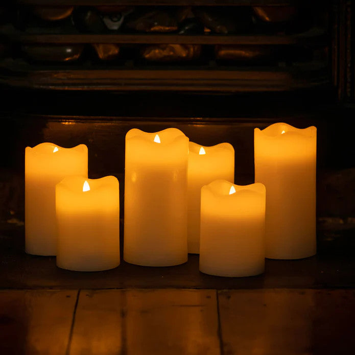 25 Pcs LED Block Pillar Candle White Flameless Safe Indoor Battery Power Party Home Decor Wedding Xmas Table Centrepiece - SuperSaverAU - view 3