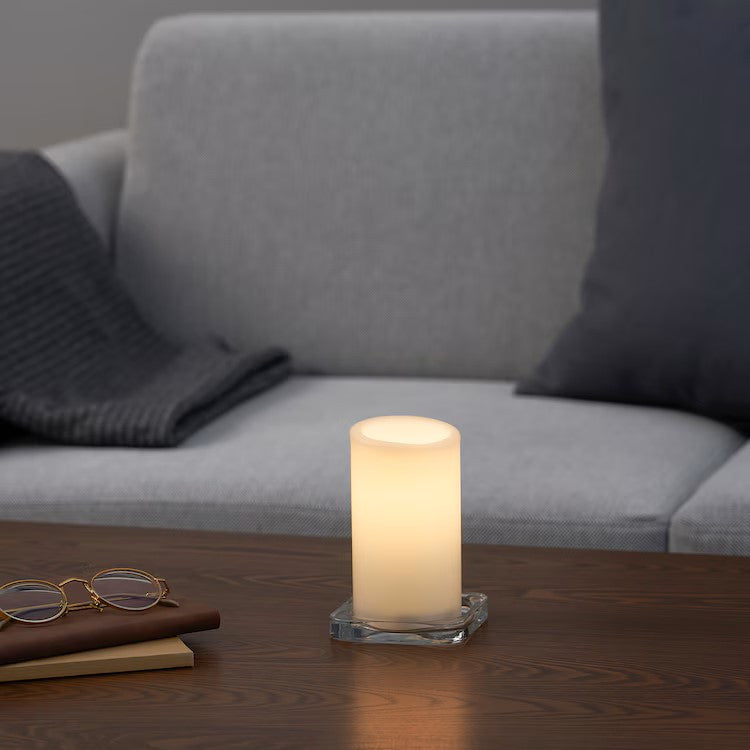 50 Pcs LED Block Pillar Candle White Flameless Safe Indoor Battery Power Party Home Decor Wedding Xmas Table Centrepiece - SuperSaverAU - view 1