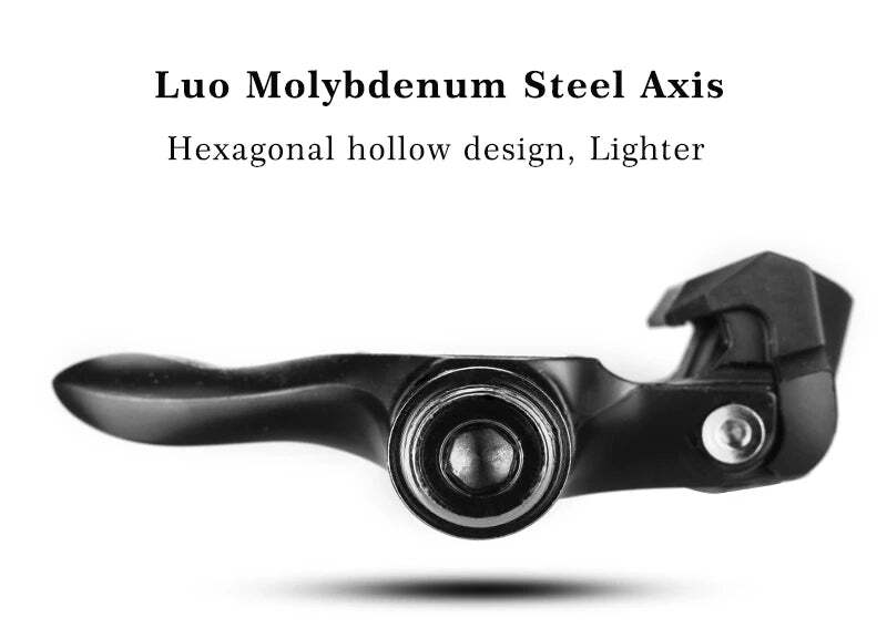 Self Lock Clip In Bike Pedals LOOK KEO Cleat MTB Road 700C Hybrid BMX - Rockbros Black - SuperSaverAU - view 9