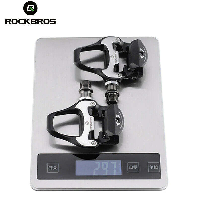 Self Lock Clip In Bike Pedals LOOK KEO Cleat MTB Road 700C Hybrid BMX - Rockbros Black - SuperSaverAU - view 14