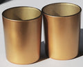Premium Matt Gold Glass Votive Candle Holders 6.5cm - 20 Pack