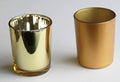 Premium Matt Gold Glass Votive Candle Holders 6.5cm - 20 Pack