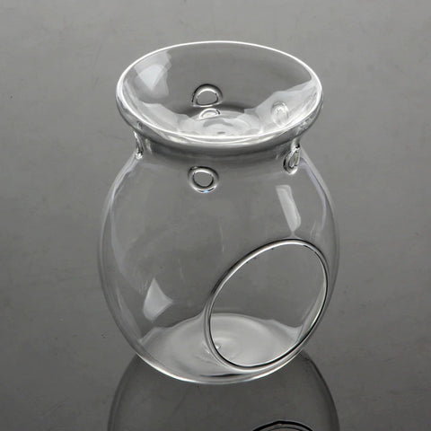 10 Pack Clear Glass Oil Lamp Burner 14cm High for Aromatherapy Spa Room - SuperSaverAU - view 1