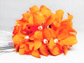 1 Set of 20 LED Orange Frangipani Flower Battery String Lights Christmas Gift Home Wedding Party Decoration Outdoor Table Garland Wreath - SuperSaverAU - view 1