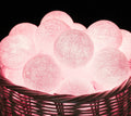 20 Ball Pastel Pink 3m String Light Battery Box 5cm Cotton Ball  Christmas Birthday Bbay Girl Special Occasion Decoration - SuperSaverAU - view 1
