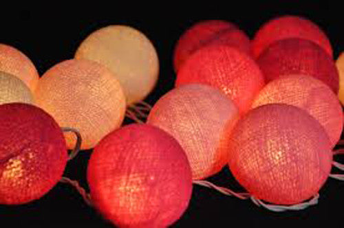 20 LED Pink 5cm Cotton Ball String Lights - SuperSaverAU - view 10