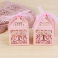 100 Piece Pack - Pink Dove Bird Heart Baby Birth naming Ceremony Bomboniere Favor Lolly Gift Card Box - SuperSaverAU - view 5