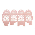 50 Piece Pack - Pink Dove Bird Heart Baby Birth naming Ceremony Bomboniere Favor Lolly Gift Card Box - SuperSaverAU - view 2