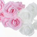 Premium Pink and White Rose 3D Fairy Lights - 50 LEDs, 5m