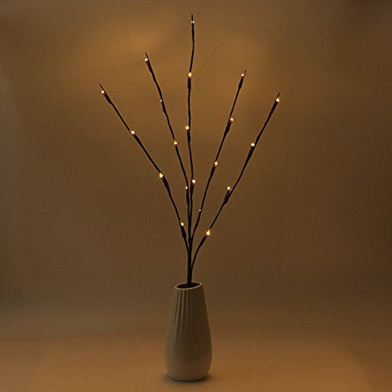 50cm LED Light Stem 20 Warm White Fairy Lights with Petal Accents