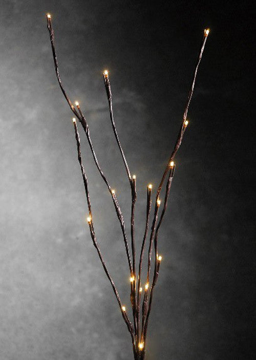 50cm LED Light Stem 20 Warm White Fairy Lights with Petal Accents