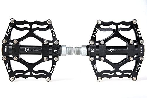 Rockbros Alloy Flat Pedal for BMX MTB - Ultralight 156g with Tri Bearing Grips