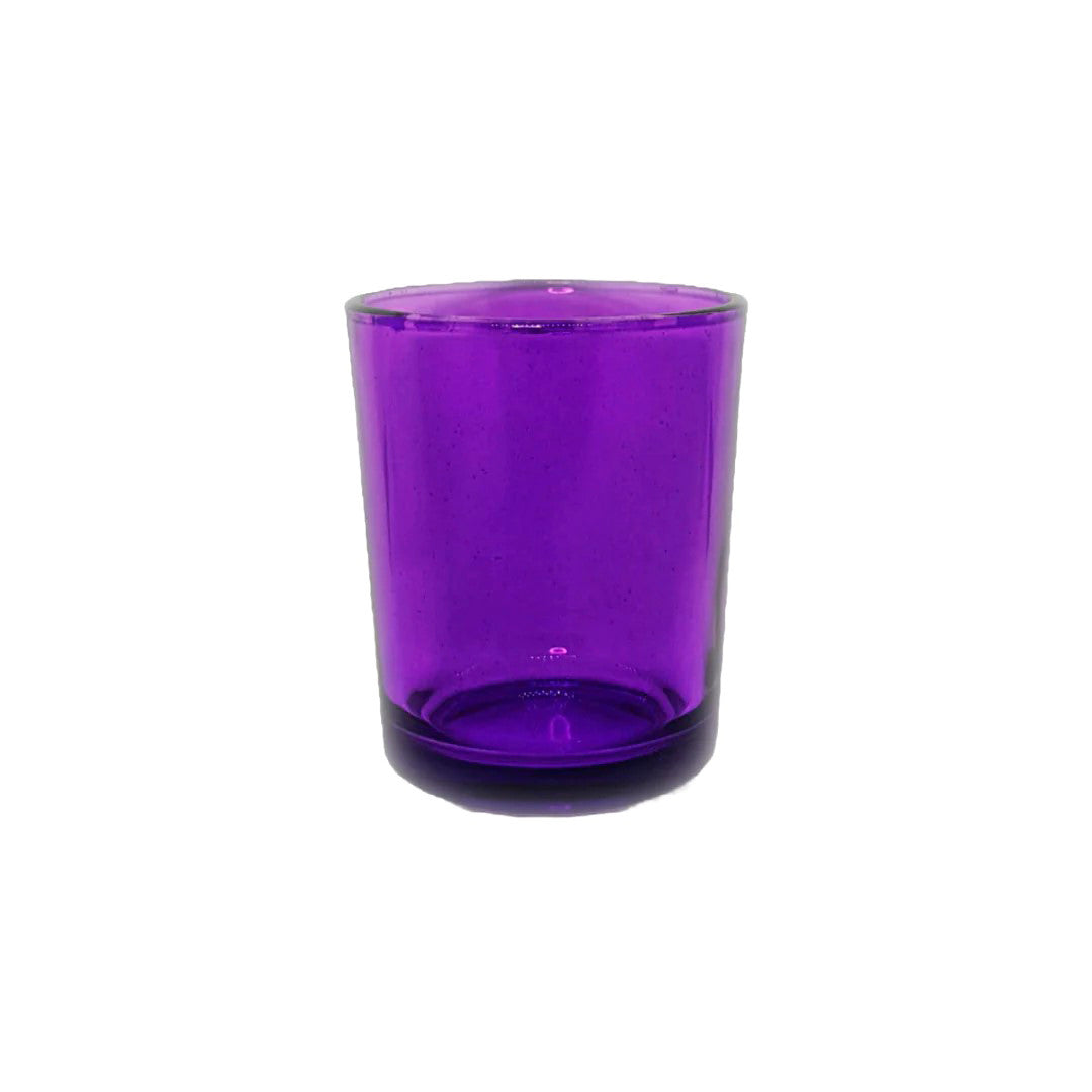 Premium Votive Tealight Candle Holders - Purple Glass, 40 Pack