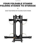 Bike Stand Foldable Portable- Rockbros Aluminum Alloy Light Weight 1.6gk Garage House Shed Bike Wheel Holder Portable - SuperSaverAU - view 2
