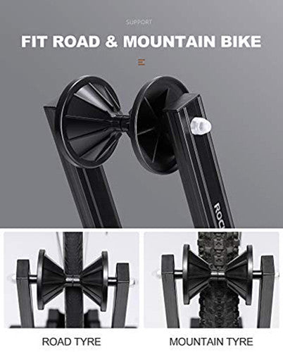 Bike Stand Foldable Portable- Rockbros Aluminum Alloy Light Weight 1.6gk Garage House Shed Bike Wheel Holder Portable - SuperSaverAU - view 7