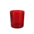 Premium Votive Tealight Candle Holders - Red Glass, 20 Pack