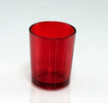 Premium Votive Tealight Candle Holders - Red Glass, 20 Pack