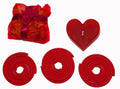 Premium Red Heart Candle Spa Gift Set with Incense & Pot Pourri