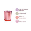 Premium Votive Tealight Candle Holders - Rose Gold Pink Mercury Glass, 10 Pack