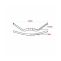 Satori MTB Handlebar 35mm Rise 780mm Width AL7050 Black 320g - SuperSaverAU - view 5