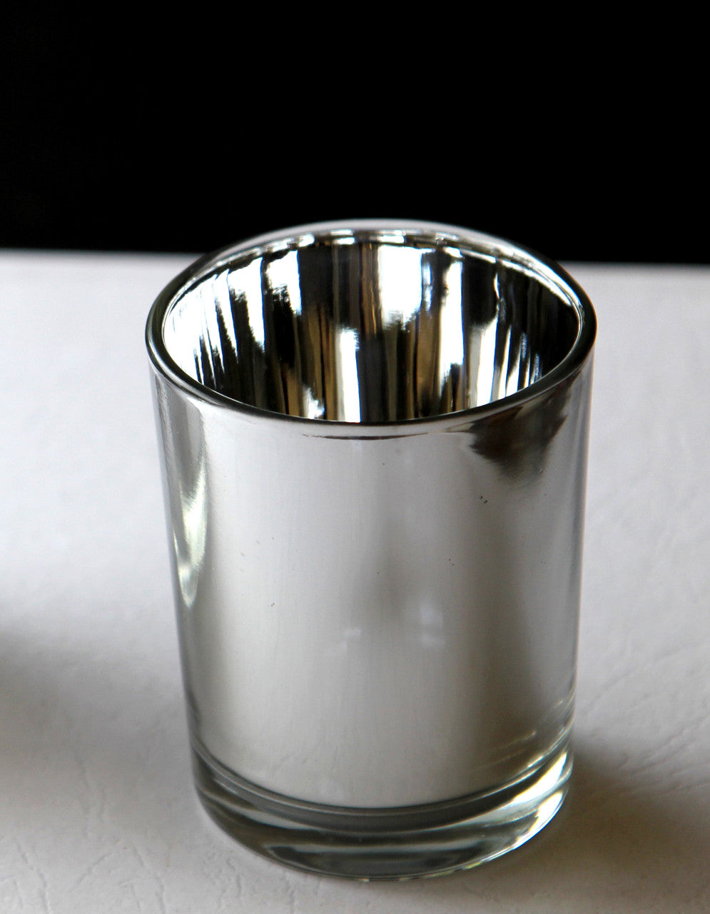 Premium Silver Mercury Glass Votive Candle Holders 6.5cm - 10 Pack