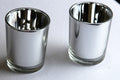Premium Silver Mercury Glass Votive Candle Holders 6.5cm - 10 Pack